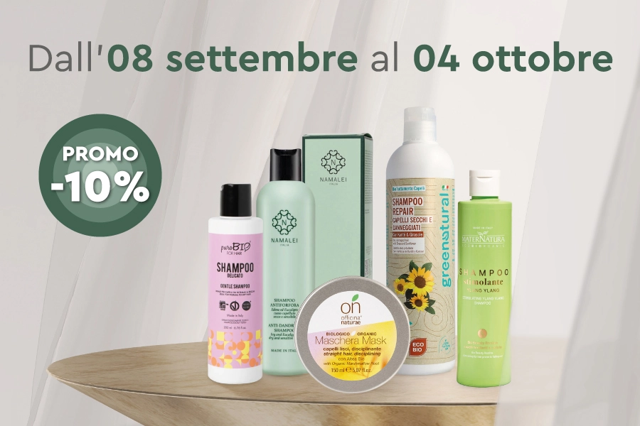 Promozione di prodotti ecobio per cura capelli