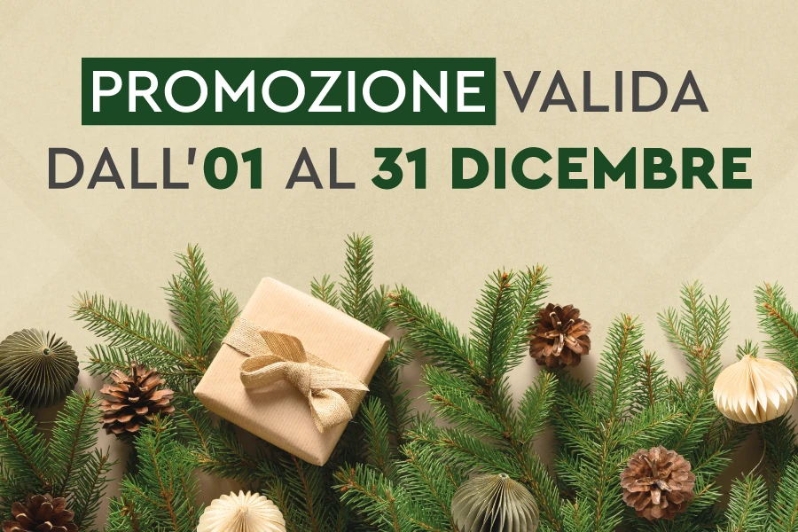 promozione valida dall'01 al 31 dicembre